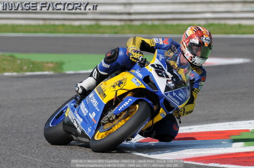 2008-05-11 Monza 0653 Superbike - Warm Up - Jakub Smrz - Ducati 1098 RS 08